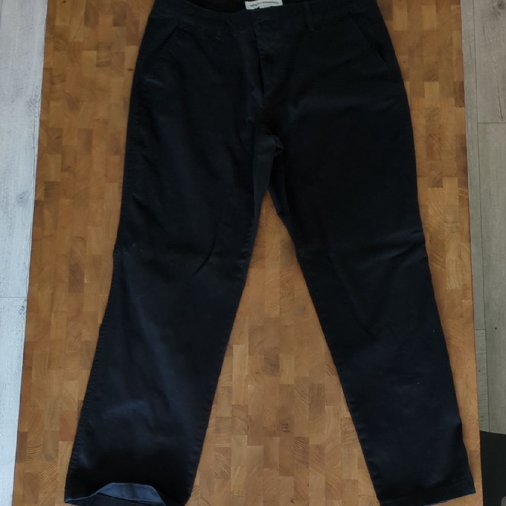 Amazon Essentials Black Straight Leg Pants